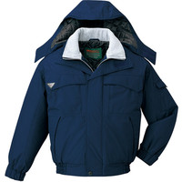 自重堂　制服百科　エコ防水防寒ブルゾン（フード付）　ネービー　Ｌ　48260（直送品）