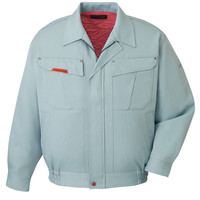 自重堂　制服百科　抗菌防臭ストレッチブルゾン　アースグリーン　Ｌ　43500（直送品）