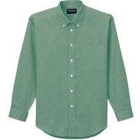 自重堂　制服百科　長袖シャツ　グリーン　Ｌ　43604（直送品）