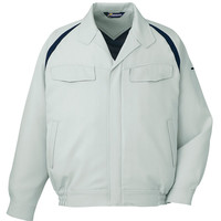 自重堂　制服百科　エコ製品制電ブルゾン　シルバー　５Ｌ　81100（直送品）