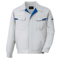 自重堂　制服百科　製品制電ストレッチブルゾン　シルバー　Ｍ　81600（直送品）