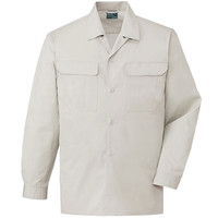 自重堂　制服百科　長袖オープンシャツ　シルバー　４Ｌ　84624（直送品）