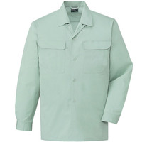 自重堂　制服百科　長袖オープンシャツ　アースグリーン　５Ｌ　84624（直送品）