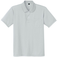 自重堂　制服百科　吸汗速乾半袖ポロシャツ　シルバー　５Ｌ　85814（直送品）