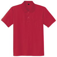 自重堂　制服百科　吸汗速乾半袖ポロシャツ　レッド　５Ｌ　85814（直送品）