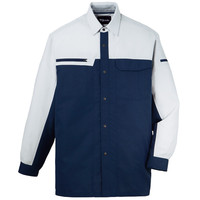 自重堂　制服百科　吸汗速乾長袖シャツ　ネービーＸシルバー　４Ｌ　86304（直送品）