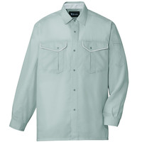 自重堂　制服百科　長袖シャツ　アースグリーン　ＥＬ　86604（直送品）