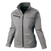 アイトス 長袖レディースブルゾン シルバーグレー 4L AZ60610-003 1着（直送品）