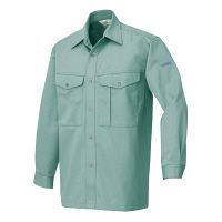 アイトス 長袖シャツ（厚地） ターコイズ LL AZ545-027 1着（直送品）