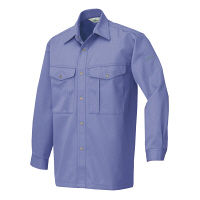 アイトス 長袖シャツ（厚地） バイオレット 5L AZ545-069 1着（直送品）