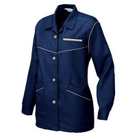 アイトス レディース長袖スモック ネイビー L AZ817-008 1着（直送品）