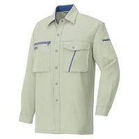 アイトス 長袖シャツ（厚地） アースグレー 3L AZ856-003 1着（直送品）