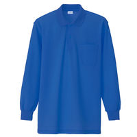 アイトス 長袖ポロシャツ（男女兼用） ロイヤルブルー L AZ860-020 1着（直送品）