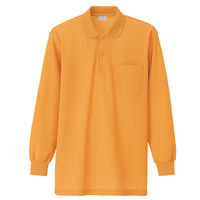 アイトス 長袖ポロシャツ（男女兼用） ゴールドイエロー S AZ860-022 1着（直送品）