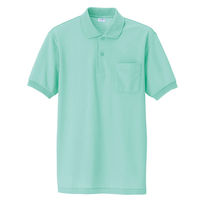 アイトス 半袖ポロシャツ（男女兼用） ミントグリーン S AZ861-005 1着（直送品）
