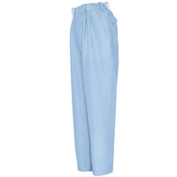 アイトス レディースシャーリングパンツ（2タック） サックス 5L AZ1255-007 1着（直送品）