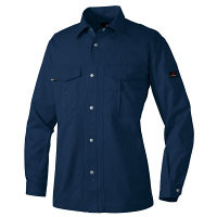 アイトス 長袖シャツ（厚地） ネイビー L AZ1605-008 1着（直送品）