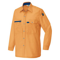 アイトス 長袖シャツ（薄地） オレンジ 5L AZ5365-063 1着（直送品）