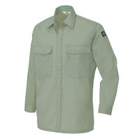 アイトス 長袖シャツ（薄地） アースグリーン LL AZ5375-105 1着（直送品）