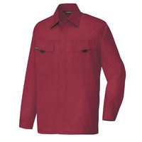 アイトス 長袖シャツ（薄地） ワインレッド S AZ5575-009 1着（直送品）