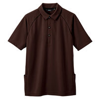 AITOZ（アイトス） バックサイドポケット付半袖ポロシャツ レディスブラウン 7号 AZ7663-022（直送品）