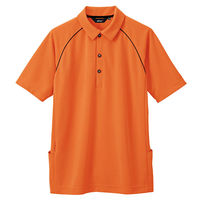 AITOZ（アイトス） バックサイドポケット付半袖ポロシャツ レディスオレンジ 7号 AZ7663-163（直送品）