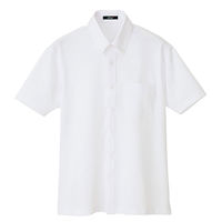 アイトス 半袖ニットボタンダウンシャツ（男女兼用） ホワイト SS AZ7854-001 1着（直送品）