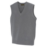 アイトス Vネックベスト（男女兼用） グレー LL AZ7860-004 1着（直送品）