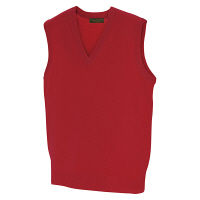 アイトス Vネックベスト（男女兼用） レッド 4L AZ7860-009 1着（直送品）