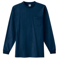 アイトス 長袖Tシャツ（ポケット付）（男女兼用） ネイビー M AZ10530-008 1着（直送品）