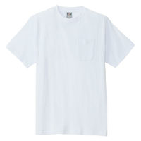 アイトス 半袖Tシャツ（ポケット付）（男女兼用） ホワイト S AZ10531-001 1着（直送品）