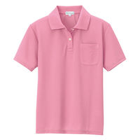 アイトス 吸汗速乾（クールコンフォート）レディース半袖ポロシャツ ピンク L AZ10589-160 1着（直送品）