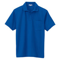 アイトス 吸汗速乾（クールコンフォート）ペン差し付半袖ポロシャツ（男女兼用） ロイヤルブルー 3L AZ10601-006 1着（直送品）