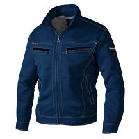 アイトス ダブルZIP長袖ブルゾン ネイビー 4L AZ11402-008 1着（直送品）