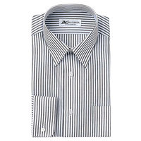 アイトス 長袖カッターシャツ（5100） ネイビーストライプ 40cm AZ43021-880 1着（直送品）