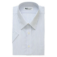 アイトス 半袖カッターシャツ（3080） サックスストライプ 38cm AZ43026-007 1着（直送品）
