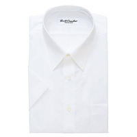 アイトス 半袖カッターシャツ（6040） ホワイト 40cm AZ43030-001 1着（直送品）
