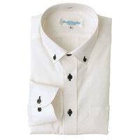 アイトス 長袖ボタンダウンシャツ サックス AZ43057-007