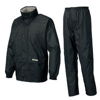 アイトス レインスーツ（B-1） ブラック 5L AZ58701-010 1着（直送品）