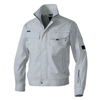 アイトス 長袖ストレッチブルゾン（男女兼用） シルバーグレー 6L AZ60301-003 1着（直送品）