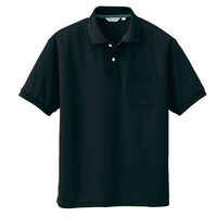 アイトス メンズ半袖ポロシャツ ブラック 3L AZCL1000-091 1着（直送品）