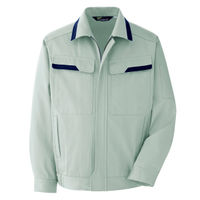 ミドリ安全 作業服 長袖 ブルゾン 帯電防止 VE396 4L ライトグリーン 3110002608 1点（直送品）