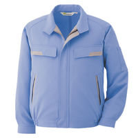 ミドリ安全 作業服 男女共用 長袖 ブルゾン 帯電防止 VE73 3L ブルー 3110120907 1点(1着)（直送品）