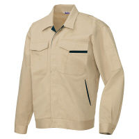 アイトス 長袖ジャンパー ベージュ×ネイビー AZ-770-002