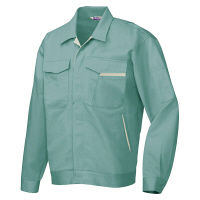 アイトス 長袖ジャンパー ターコイズ×アースグリーン 5L AZ770-027 1着（直送品）