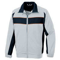 アイトス 長袖ブルゾン ライトグレー×ディープネイビー AZ3601-004