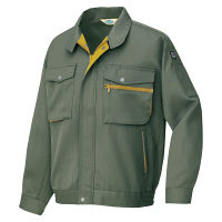 アイトス 長袖ブルゾン オリーブ×マスタード L AZ6301-015 1着（直送品）