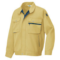 アイトス 長袖ブルゾン マスタード×オリーブ LL AZ6301-019 1着（直送品）