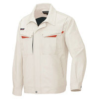 アイトス 長袖ブルゾンA ベージュ×レッド 6L AZ6550-002 1着（直送品）