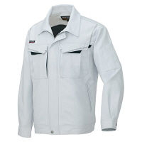 アイトス 長袖ブルゾンA シルバーグレー×ブラック 5L AZ6550-003 1着（直送品）